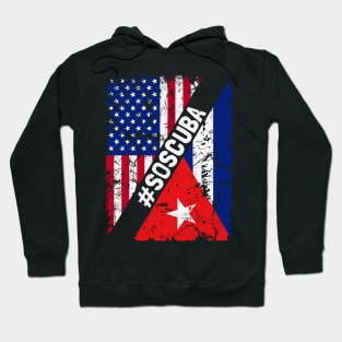 SOS Cuba Flag Free Cuba Libre 2021 Hoodie